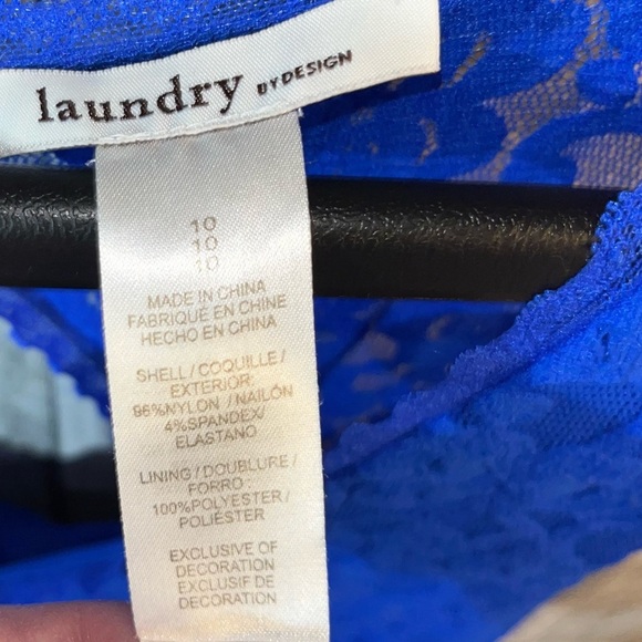 Laundry by Design Blue Lace Dress - Picture 5 of 5